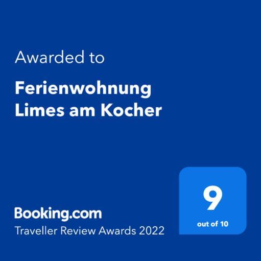 Ferienwohnung Limes Am Kocher Huttlingen Buitenkant foto